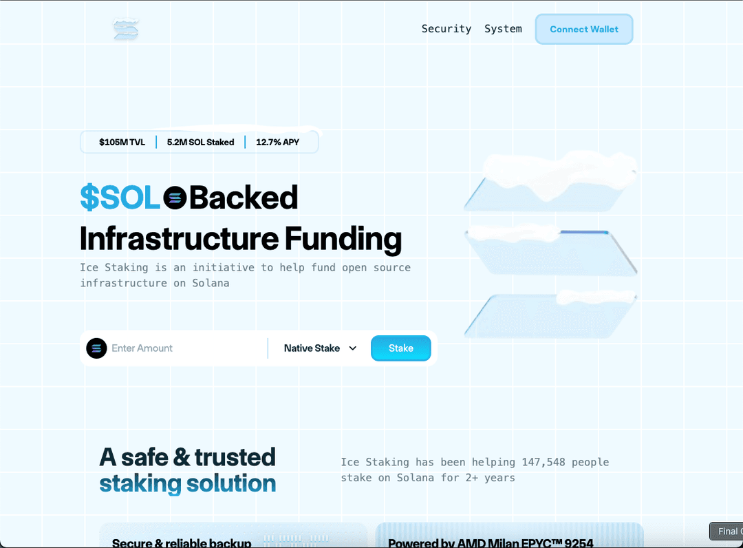 Ice Staking Frontend
